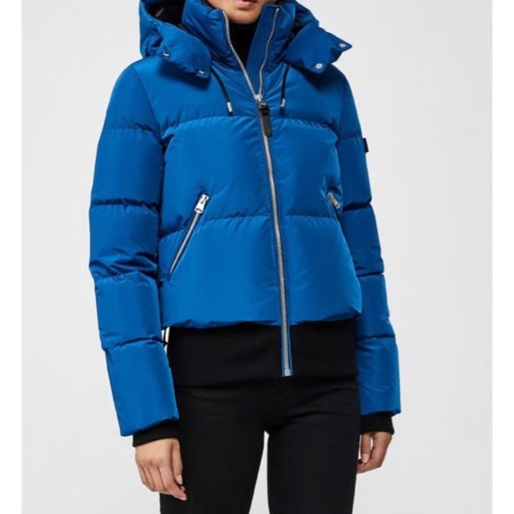 Mackage Aubrie Down Bomber Jacket - Blue